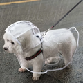 ClearGuard™ Transparent Waterproof Dog Raincoat - Lightweight Hooded Rain Jacket for Small & Medium Dogs