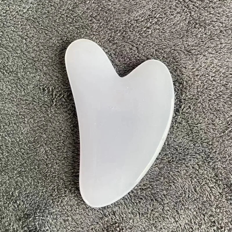 Rose Quartz Gua Sha Massage Board – Premium Facial Scraping Tool for Face, Neck & Body | Natural Stone Lymphatic Drainage Massager