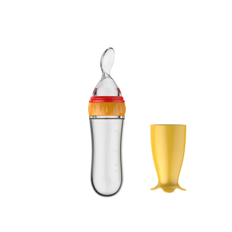 Silicone Baby Squeeze Feeding Spoon