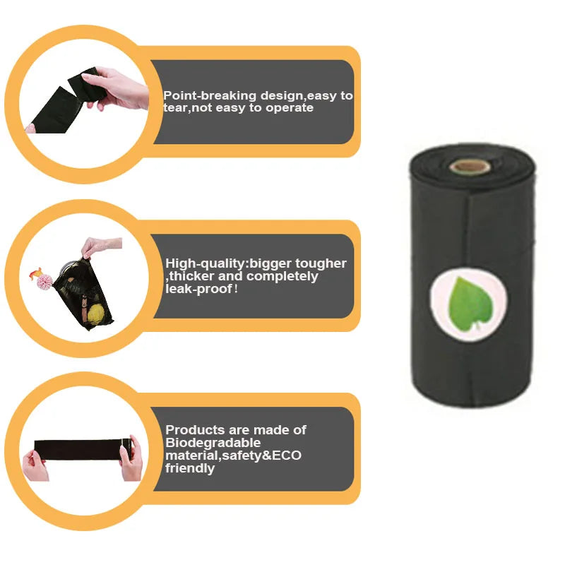 Biodegradable Dog Poop Bags with Dispenser – Premium Leak-Proof Eco-Friendly Pet Waste Bags for Dogs, Puppy Walks, Travel, Parks & Outdoor Adventures