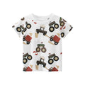 Fun Cartoon Cars, Trucks & Monster Buses Boys T-Shirts – Soft 100% Cotton Short Sleeve Summer Tops for Kids Ages 1-9