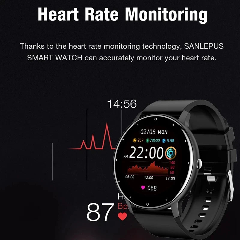 LIGE 2026 Smart Watch for Men & Women – Fitness Tracker with Heart Rate Monitor, Waterproof Sports Watch, Bluetooth Call & Activity Tracker for Android & iOS