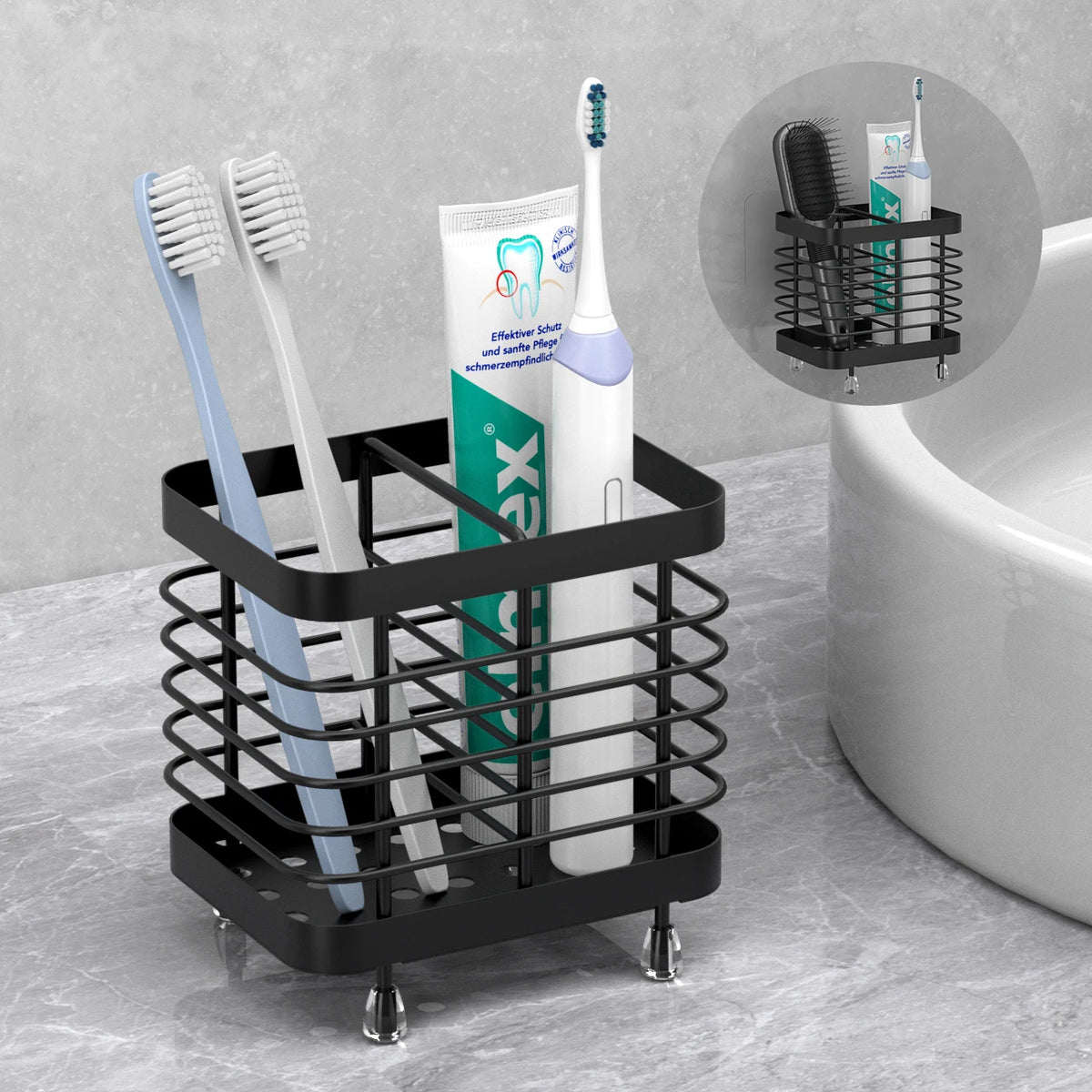 Stainless Steel Toothbrush Holder