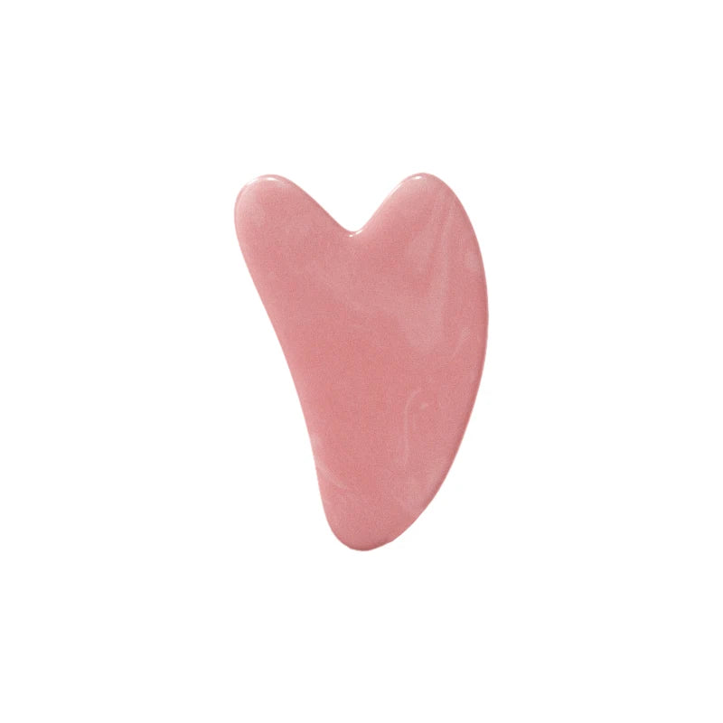2-in-1 Facial Roller & Gua Sha Set – Face Neck Eye Massager Tool with Heart Shaped Scraping Board for Skincare & Lymphatic Drainage