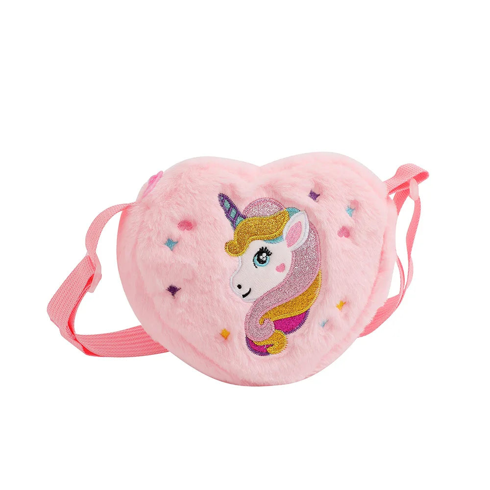 Unicorn Crossbody Bag for Girls - Kids Shoulder Purse Handbag