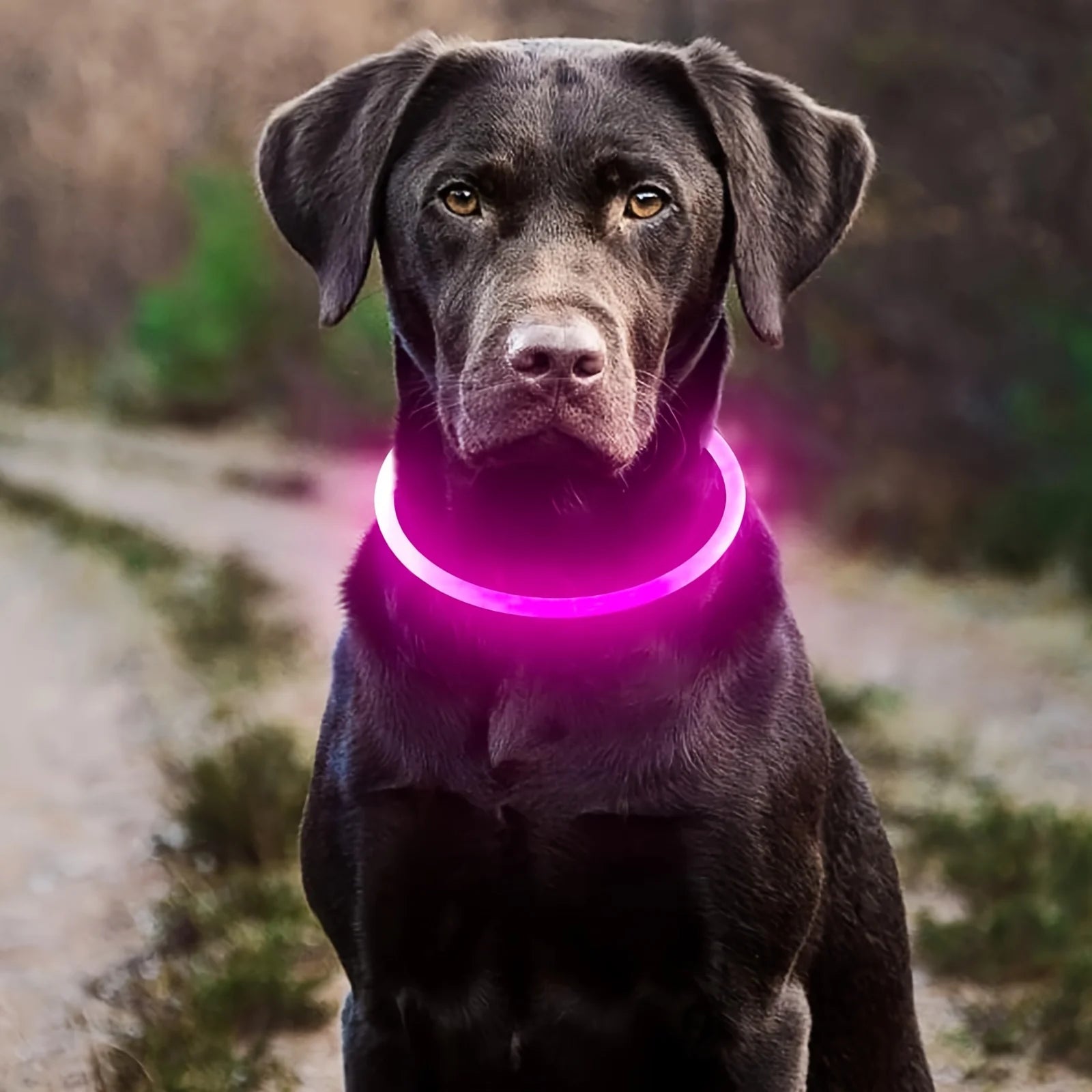 GlowGuard™ USB Rechargeable LED Dog Safety Collar