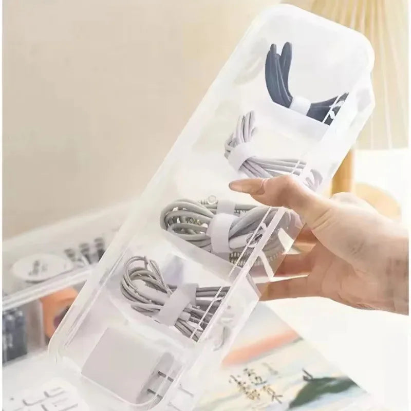 Clear Cable Organizer Storage Box