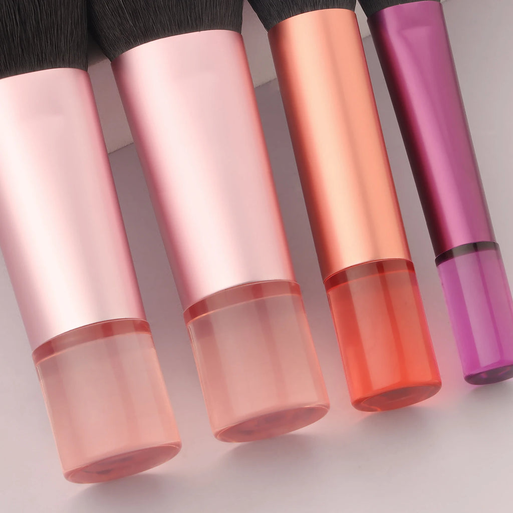 10 Pcs Makeup Brush Set with Portable Bag – Mini Professional Brushes for Foundation, Powder, Eyeshadow & Full Face Makeup