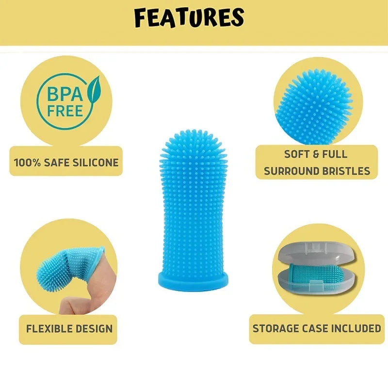CloudRest™ Silicone Pet Finger Toothbrush