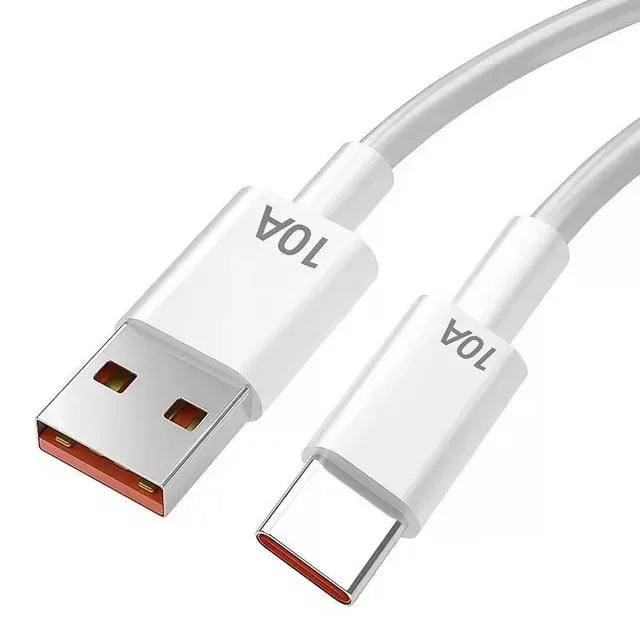 120W 10A Super Fast Charging USB to USB-C Cable – 0.3M/1M/1.5M/2M Braided Cord for Huawei, Xiaomi, Redmi, Honor, Android Phones