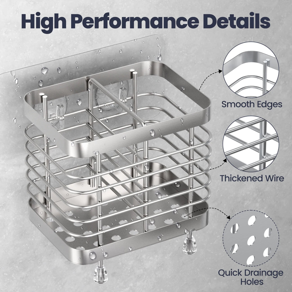 Stainless Steel Toothbrush Holder