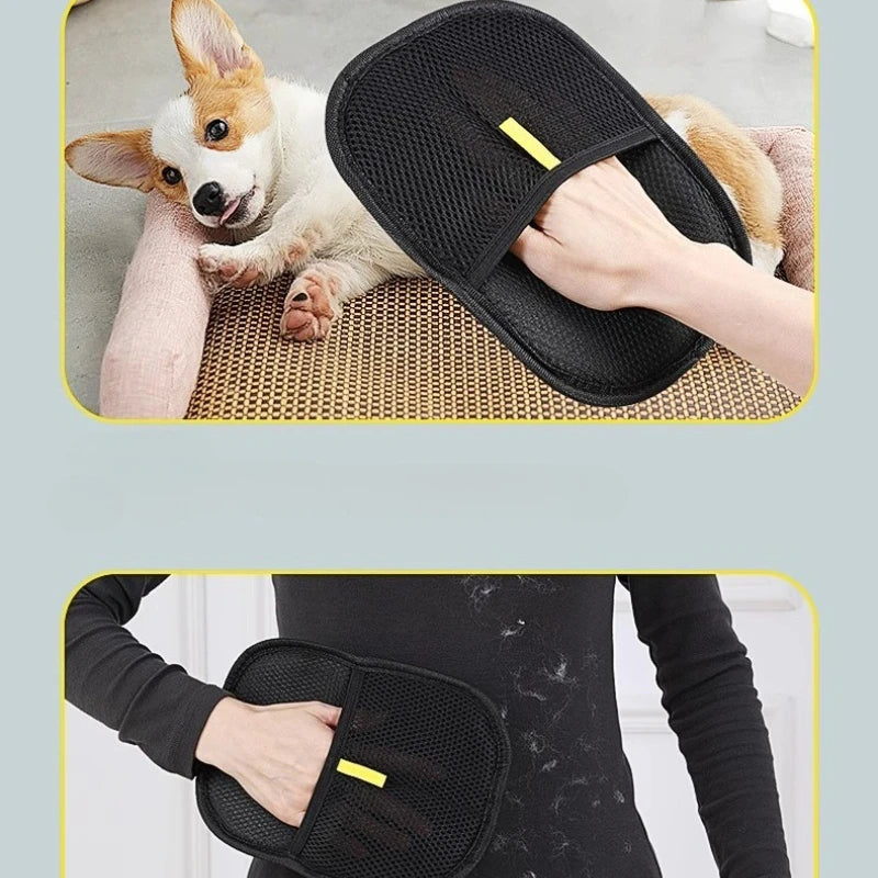 FurSweep™ Reusable Pet Hair Remover Glove for Furniture, Clothing & Car Seats