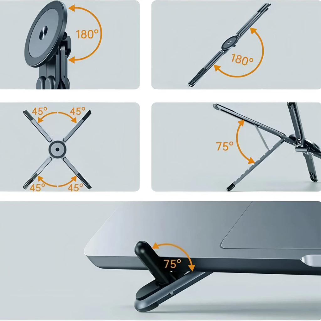 3-in-1 Magnetic Phone Stand & Foldable Tripod with Selfie Stick