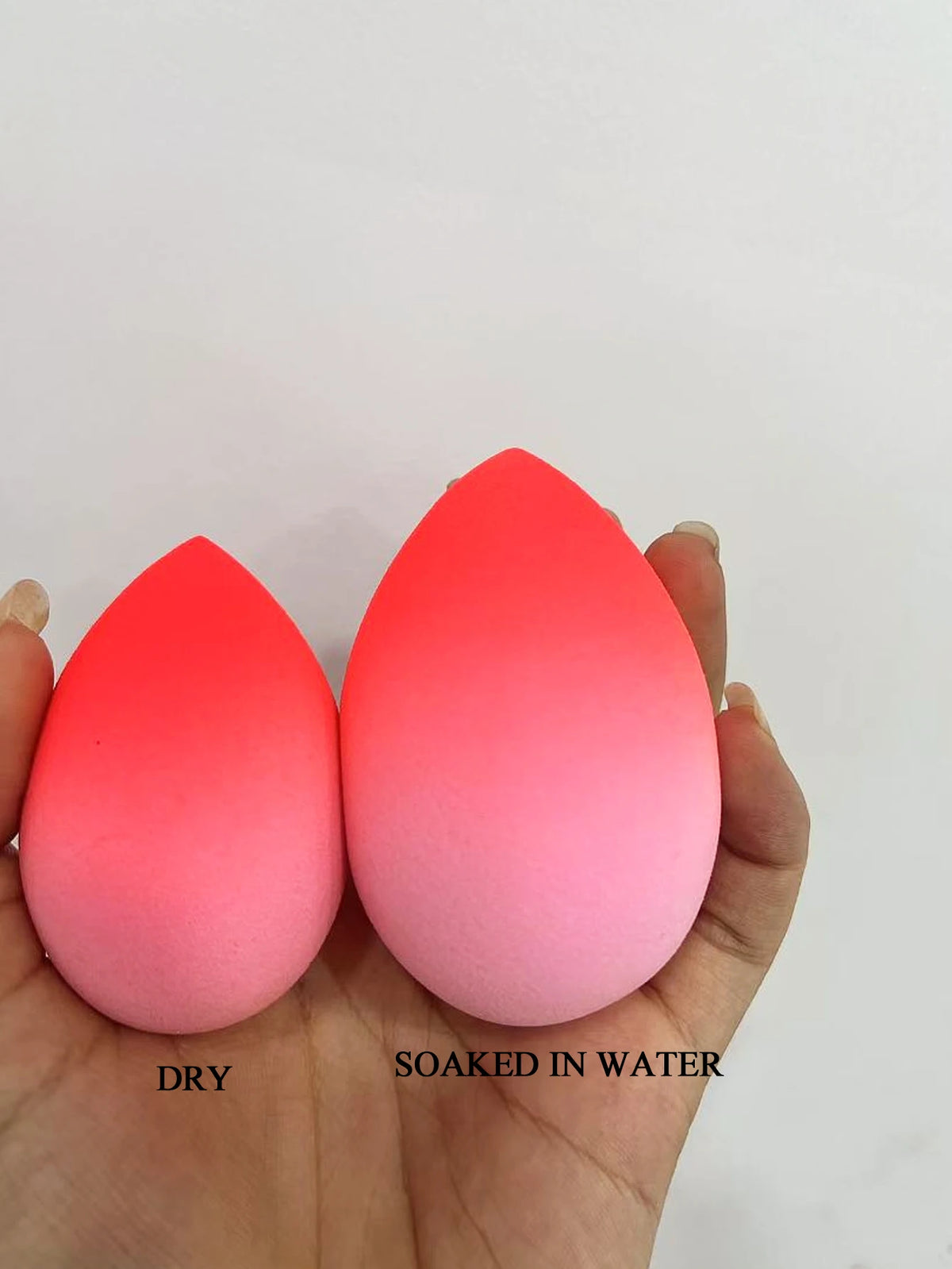 5 Pack Ombre Makeup Sponges Beauty Blender Set – Soft Teardrop Foundation Sponge Blender for Wet & Dry Makeup Application