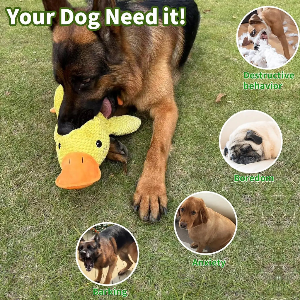 CloudRest™ Quacking Plush Duck Dog Toy