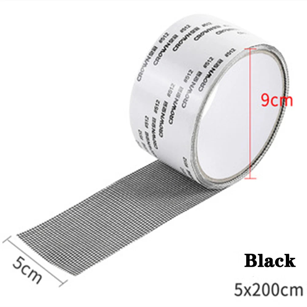 Window Screen Repair Tape - Waterproof Self-Adhesive Mesh Patch | Keep Insects & Mosquitoes Out