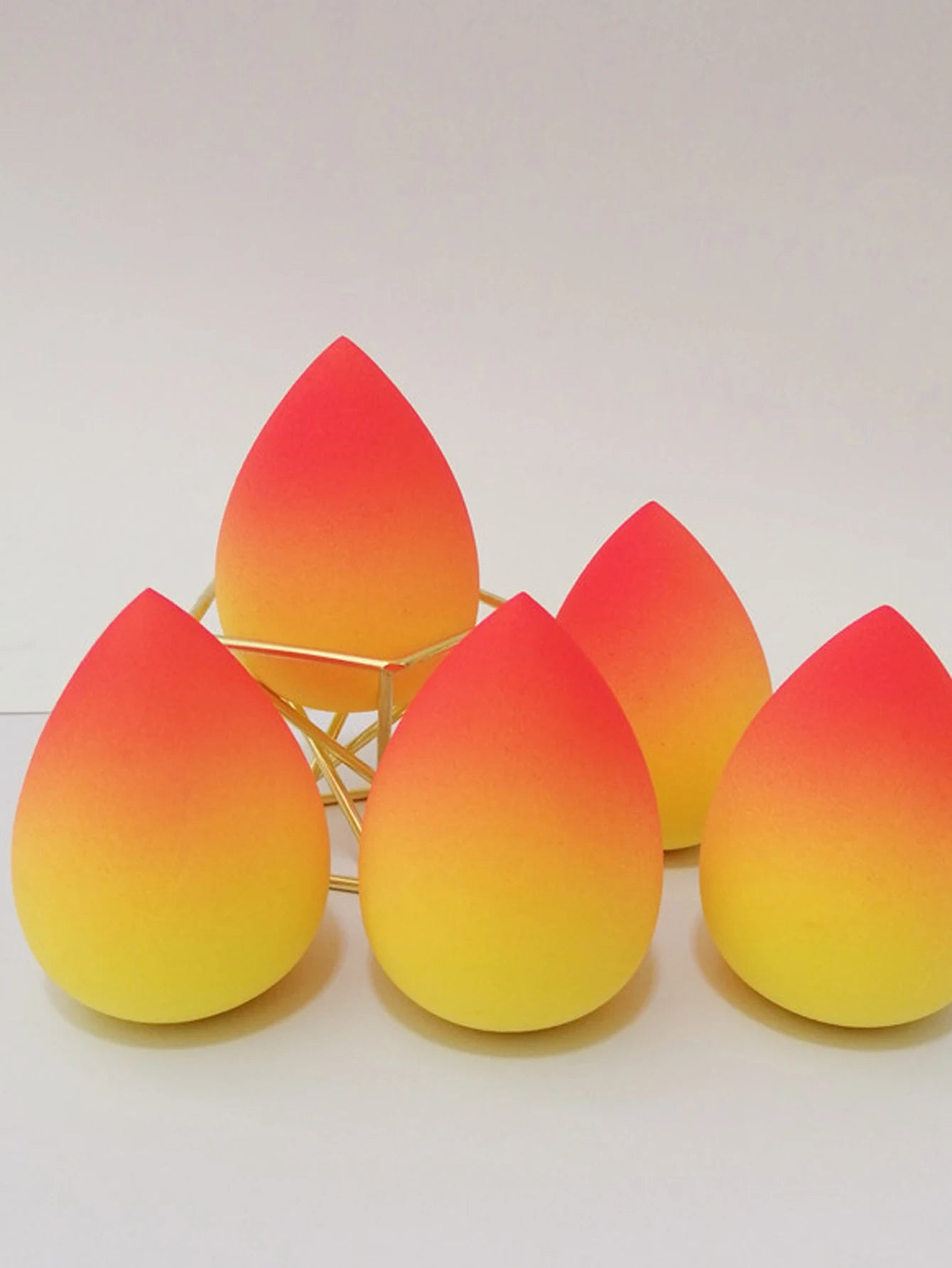 5 Pack Ombre Makeup Sponges Beauty Blender Set – Soft Teardrop Foundation Sponge Blender for Wet & Dry Makeup Application