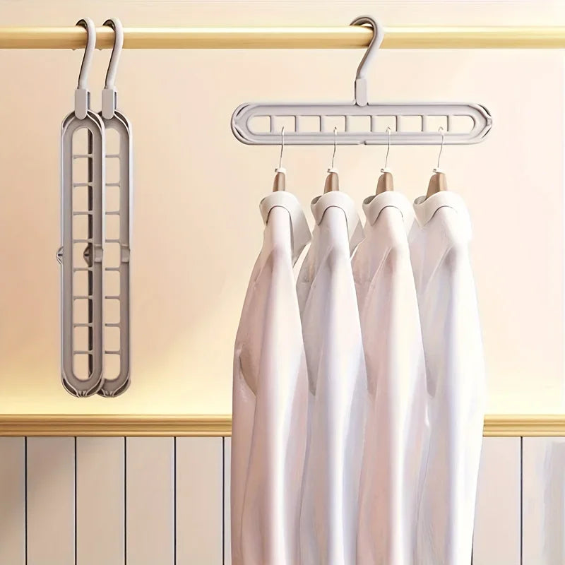 3-Pack 9-Hole Space Saving Hangers