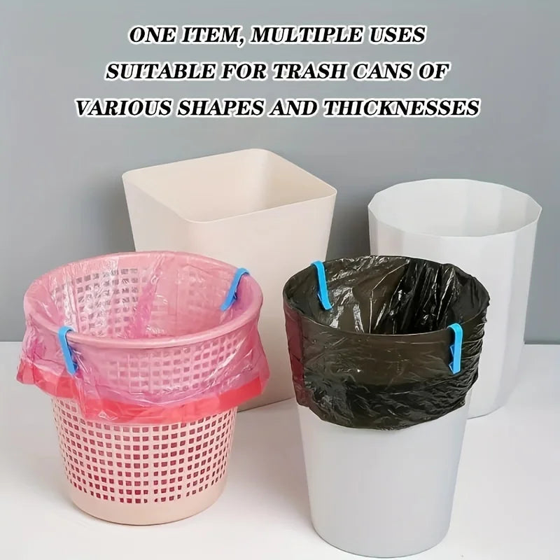 10 Non-Slip Trash Bag Holder Clips – Reusable Garbage Bag Clips for Kitchen, Bathroom & Office Bins