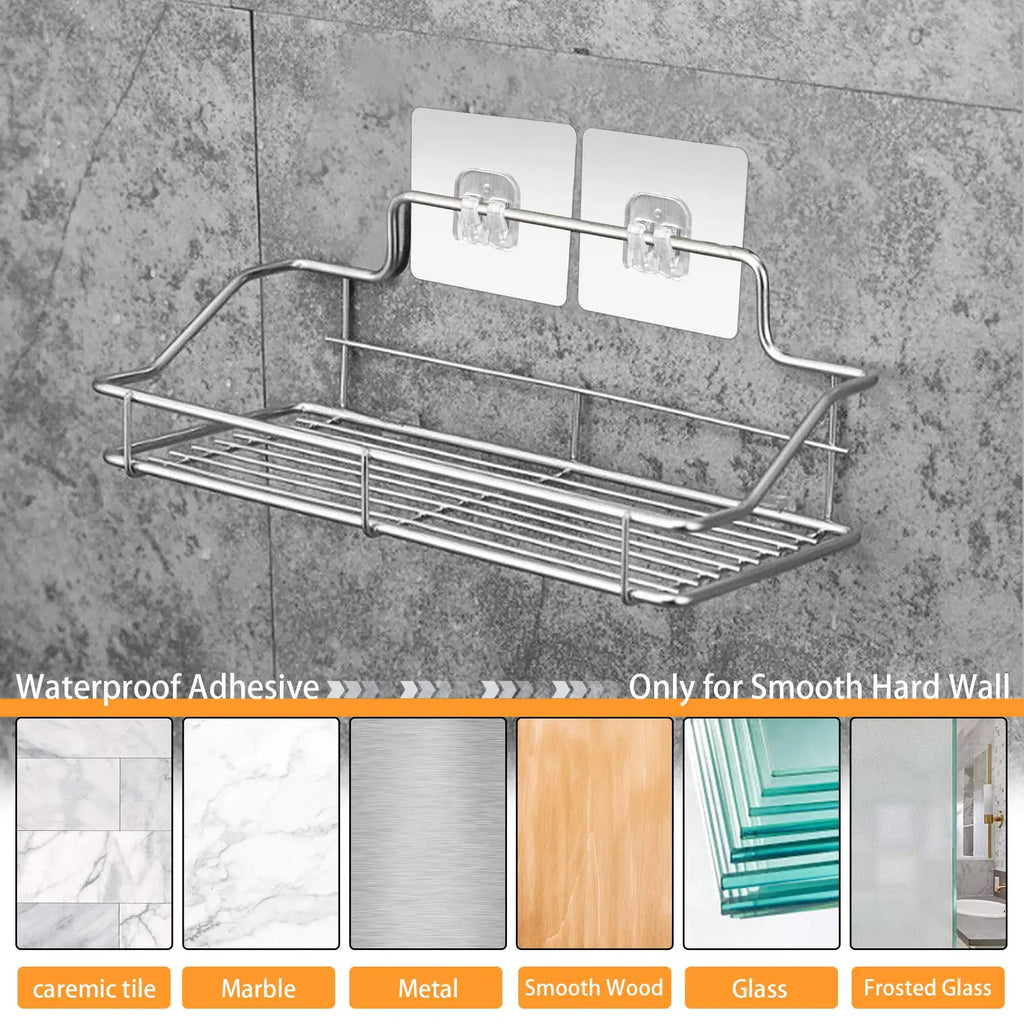 Heavy-Duty Shower Caddy Adhesive Hooks