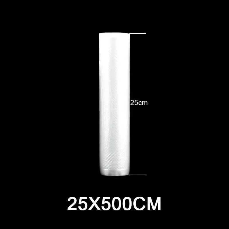 Vacuum Sealer Bags Rolls - Food Storage Packaging Bags for Sous Vide Meat Fruit Vegetable (12/15/20/25/28cm x 500cm)