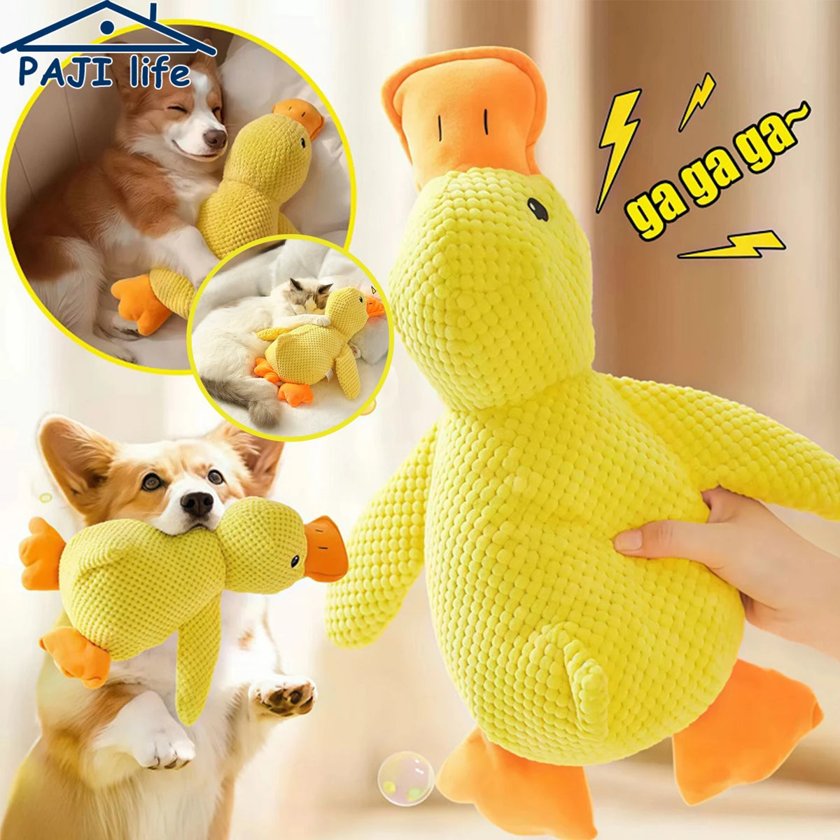 CloudRest™ Quacking Plush Duck Dog Toy