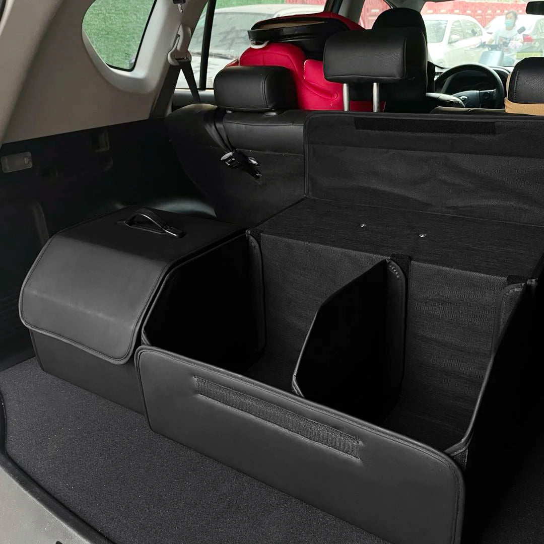 PU Leather Car Trunk Organizer
