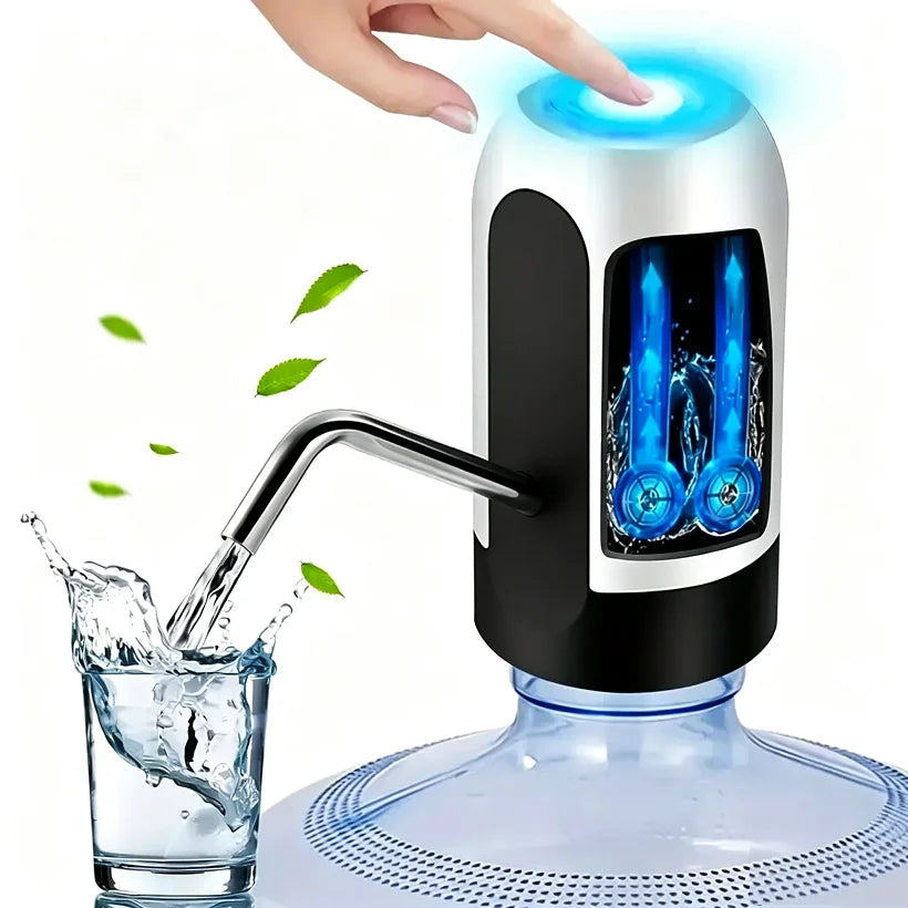 USB Rechargeable Electric Water Bottle Pump – Portable Automatic Drinking Water Dispenser for Camping & Home