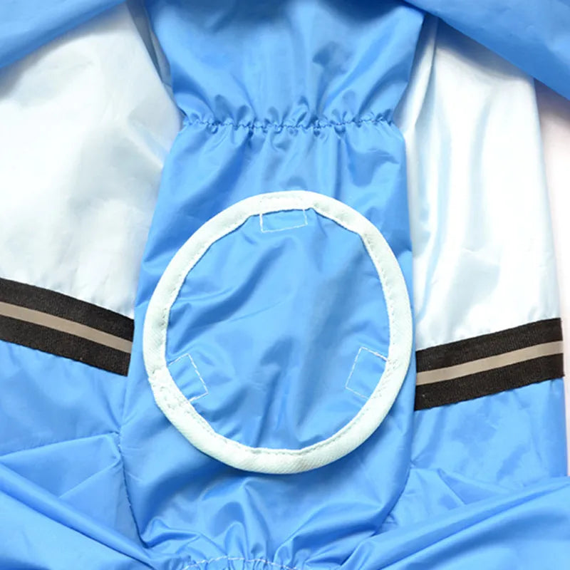 StormGuard Pro™ Full-Cover Waterproof Dog Rain Suit – Reflective Hooded Raincoat for Large Dogs