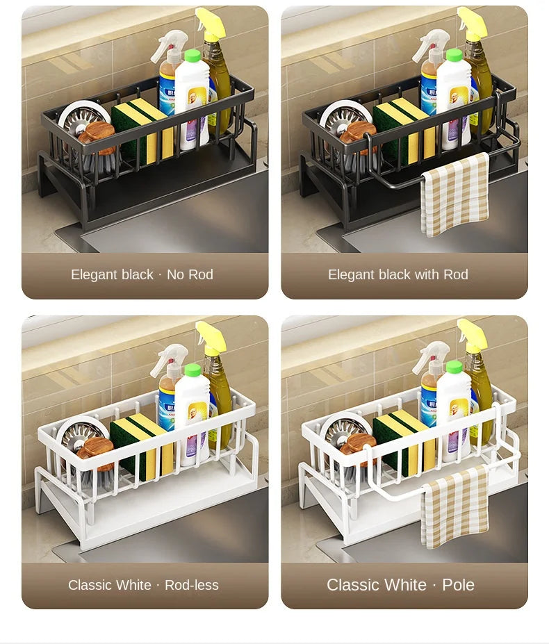 Self-Draining Kitchen Sink Organizer