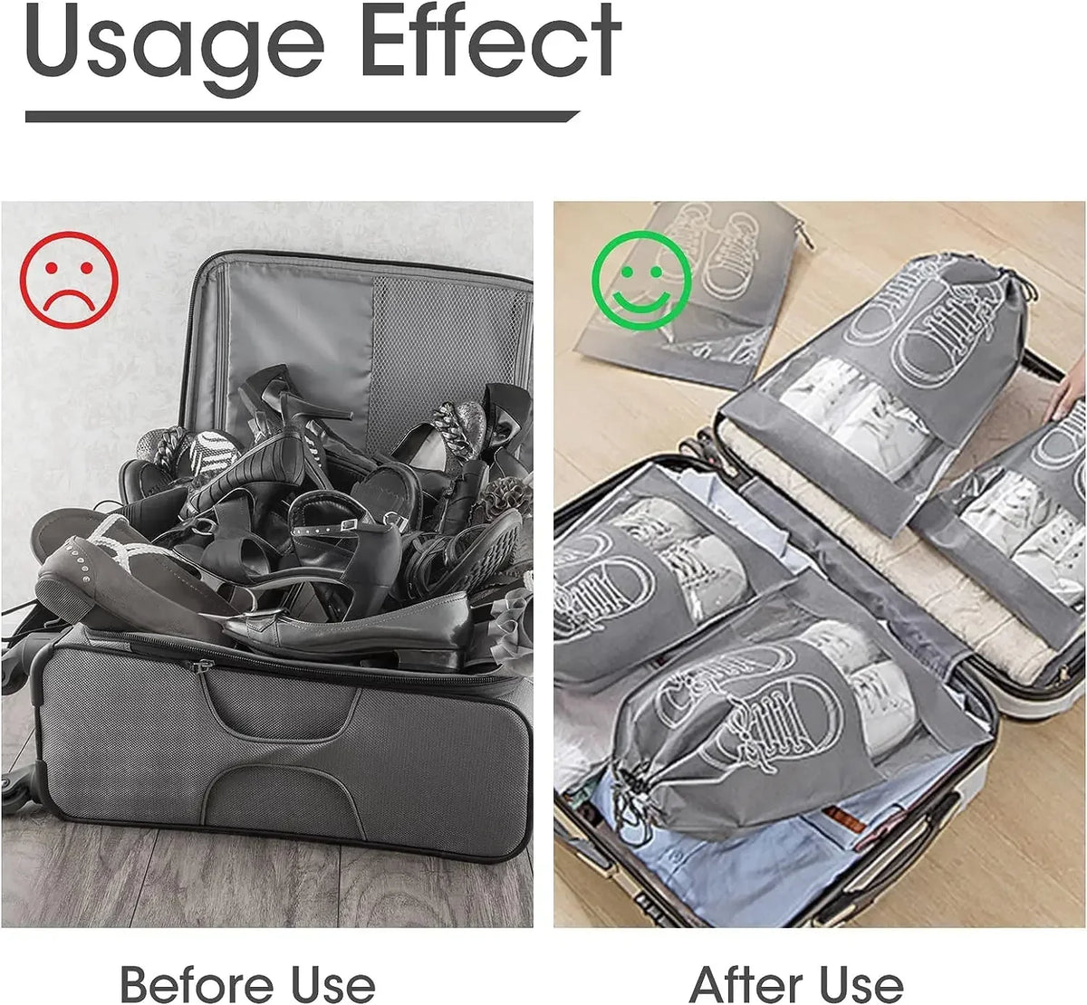 Travel Shoe Storage Bags (5/10 Pack)