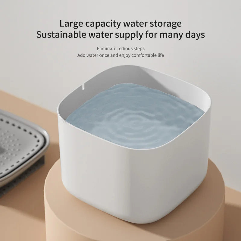 3L Automatic Cat Water Fountain - USB Quiet Pet Water Dispenser with Filter, Large Capacity