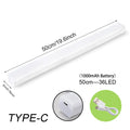Motion Sensor LED Night Light – Wireless Rechargeable Under Cabinet Light with Type-C Charging for Kitchen, Wardrobe, Closet & Staircase