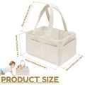 Baby Diaper Caddy Organizer with Handle