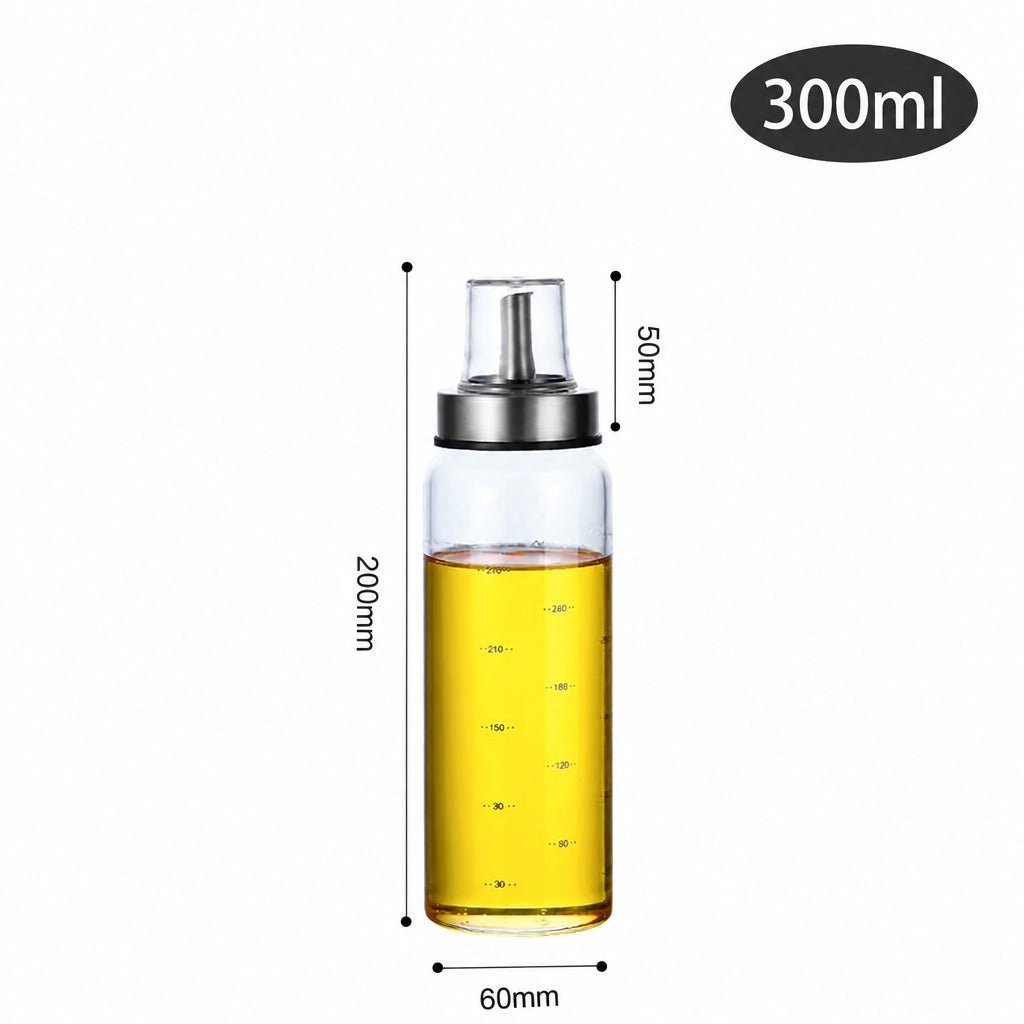 Glass Oil & Vinegar Dispenser Bottles – Leak-Proof Pourers for Cooking Oil, Sauce & Seasoning (Multiple Sizes)