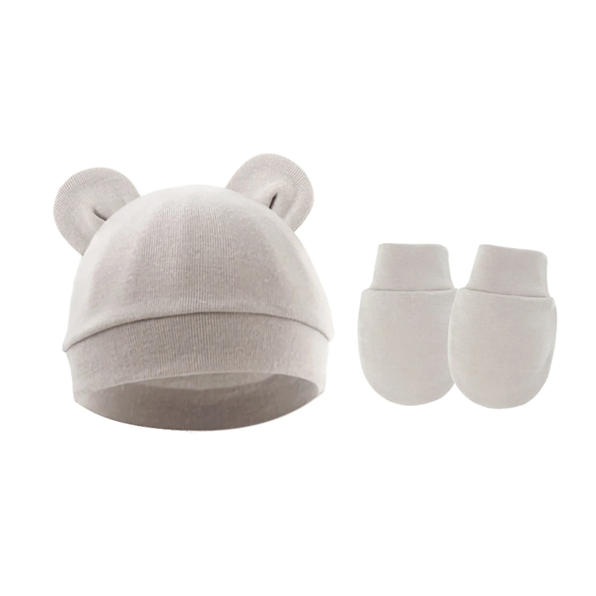 Cute Bear Ears Baby Beanie Hat – Soft Cotton Infant Cap 0-12 Months