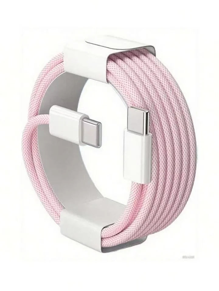 Fast Charging USB-C to USB-C Nylon Braided Cable for iPhone 17/16/15 – 3.3ft / 6.6ft / 10ft Durable Data Cord, PD Compatible