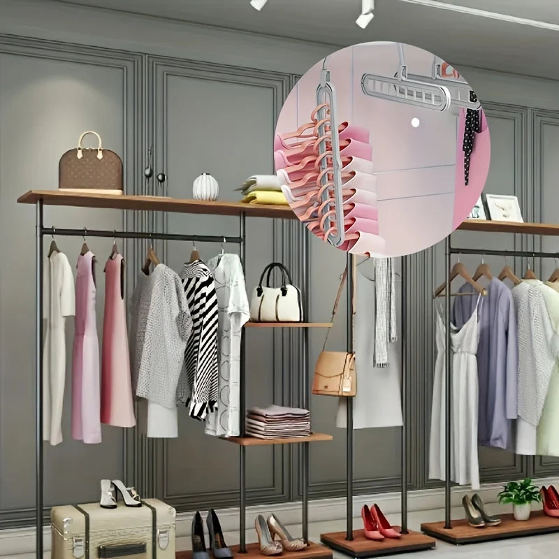 3-Pack 9-Hole Space Saving Hangers