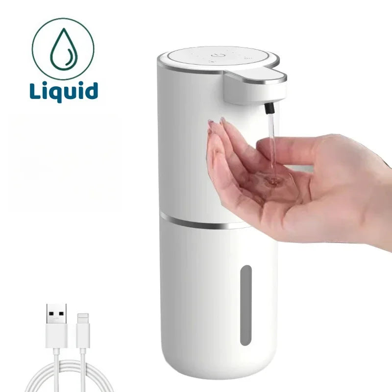 Touchless Automatic Soap Dispenser – USB Rechargeable Infrared Sensor Liquid & Foam Soap Pump for Bathroom & Kitchen
