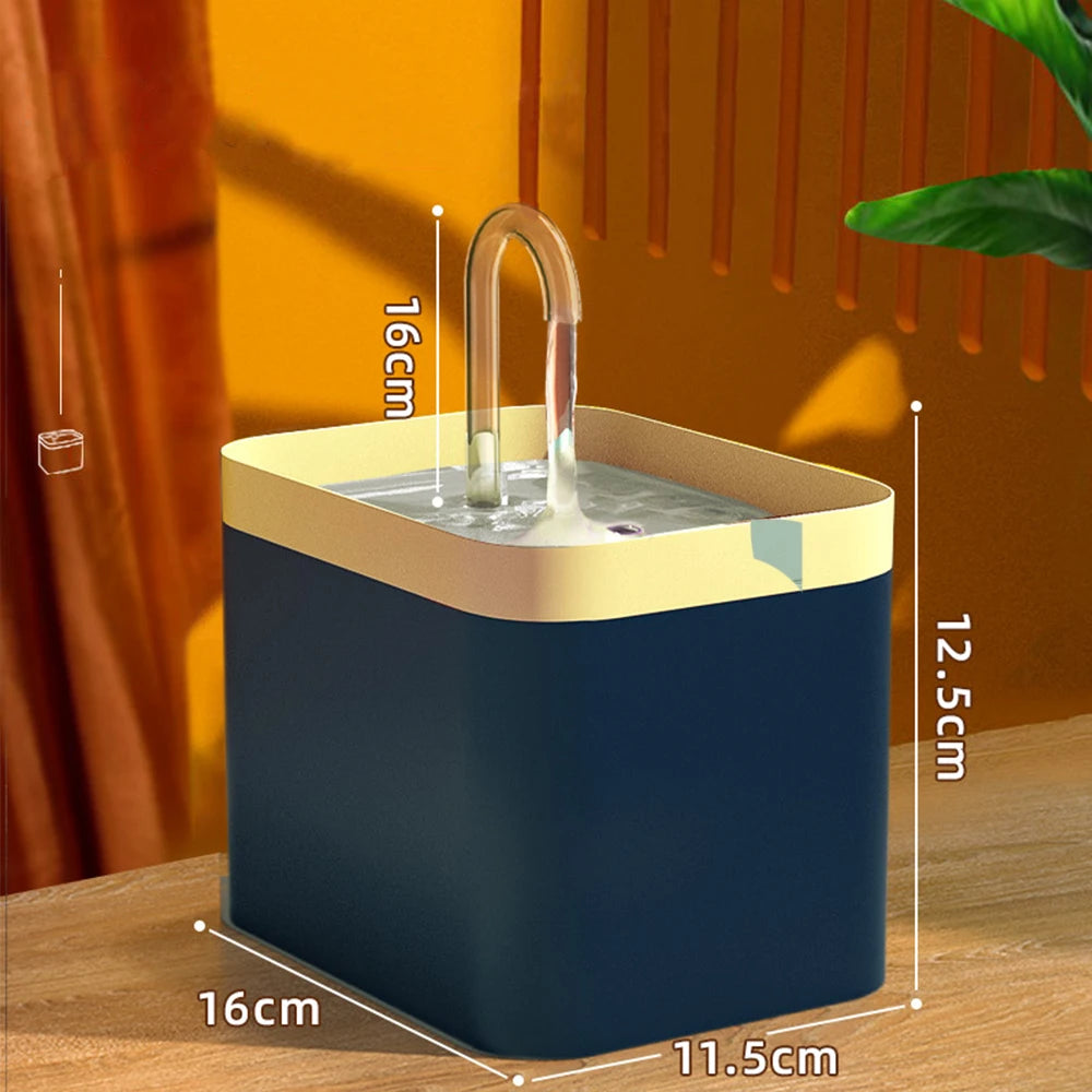PureFlow™ Ultra-Quiet Pet Water Fountain - 1.5L Automatic Water Dispenser