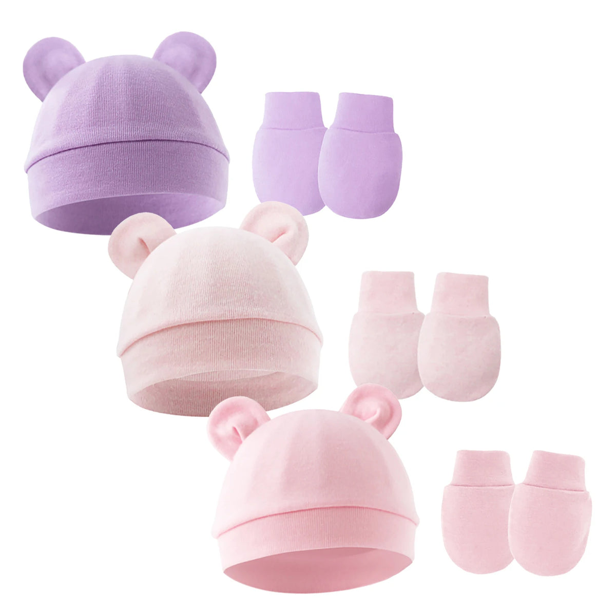 Cute Bear Ears Baby Beanie Hat – Soft Cotton Infant Cap 0-12 Months