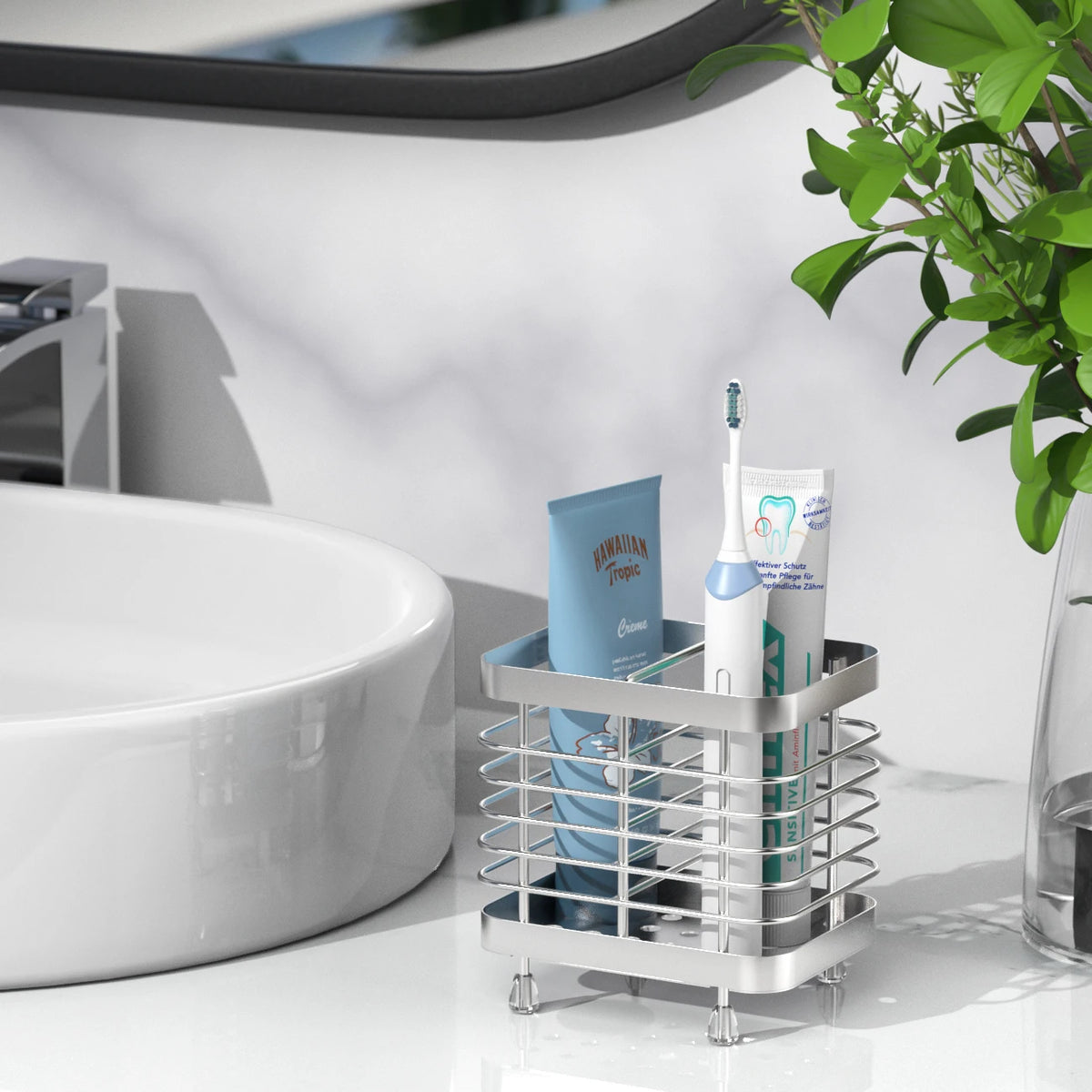Stainless Steel Toothbrush Holder