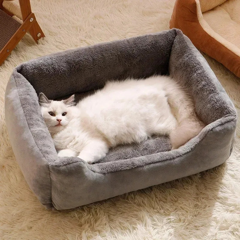 CloudComfort™ Plush Pet Bed for Cats & Small Dogs