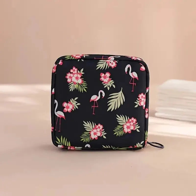 Portable Waterproof Feminine Hygiene Travel Pouch – Discreet Sanitary Pad & Tampon Organizer