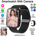 2025 New Unisex Smartwatch with Camera, Health Monitor, Fitness Tracker, Waterproof & Bluetooth Calling