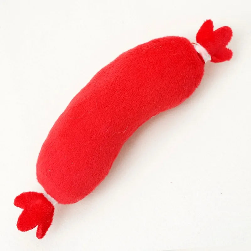CloudRest™ Squeaky Hot Dog Plush Dog Toy