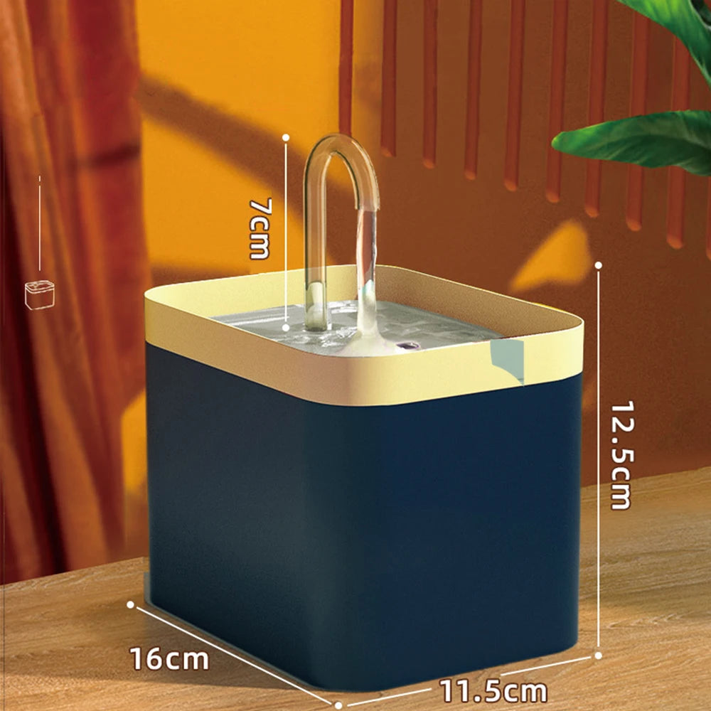PureFlow™ Ultra-Quiet Pet Water Fountain - 1.5L Automatic Water Dispenser