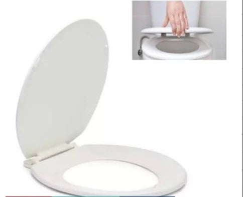 Universal Slow-Close Toilet Seat - O-Shape or U-Shape, Quick-Release Silent Soft Close Lid