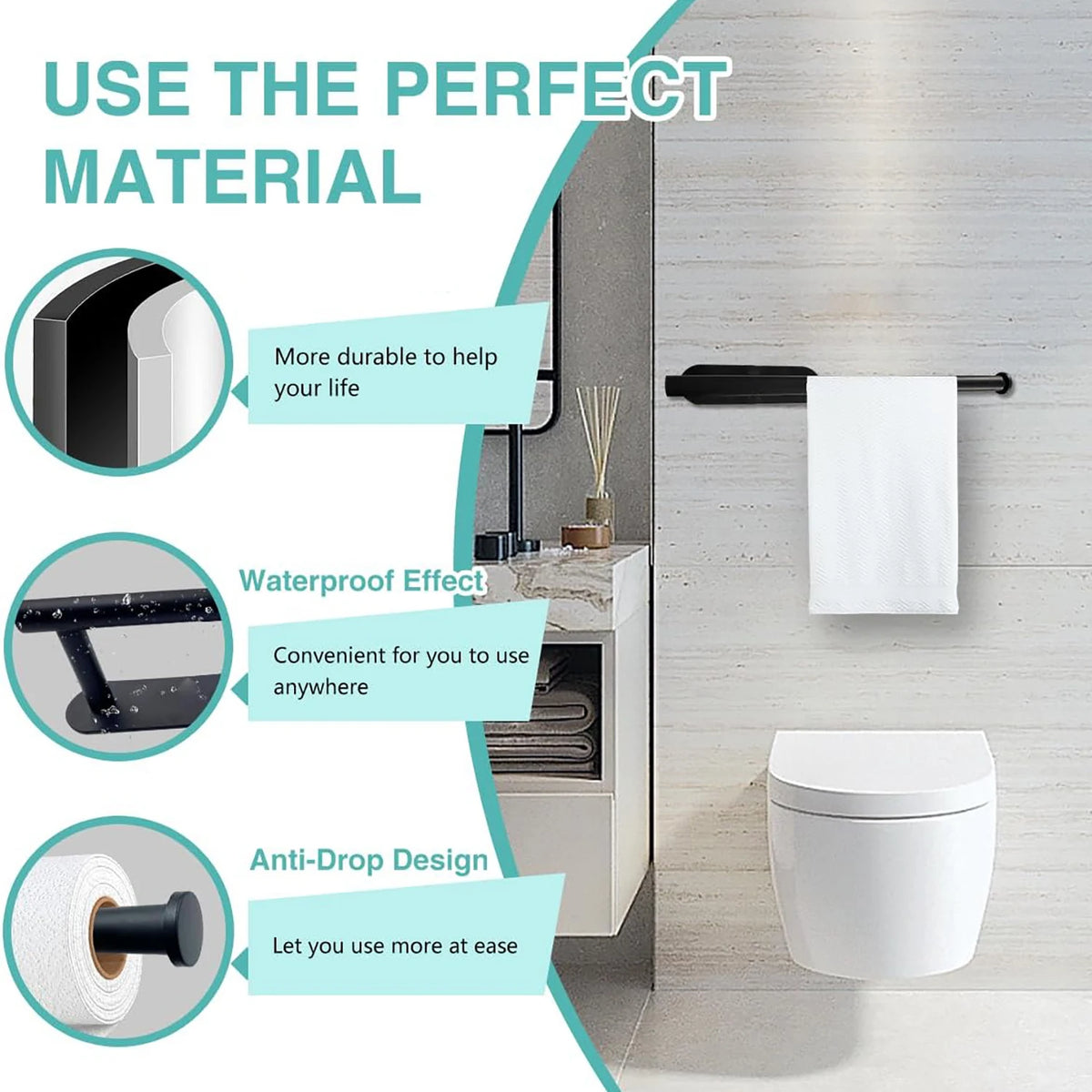 Self-Adhesive Paper Towel Holder