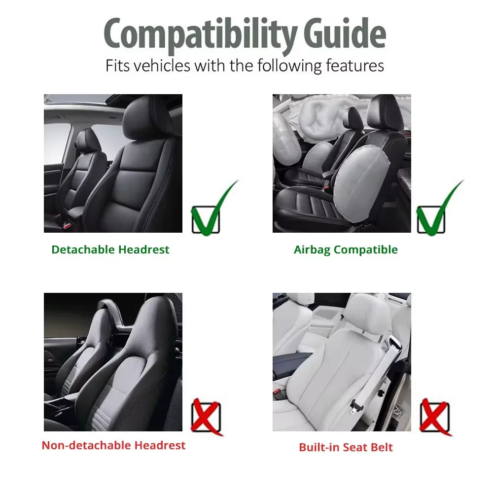 DriveStyle™ Premium Front Seat Covers - Universal Fit for Cars, SUVs & Trucks